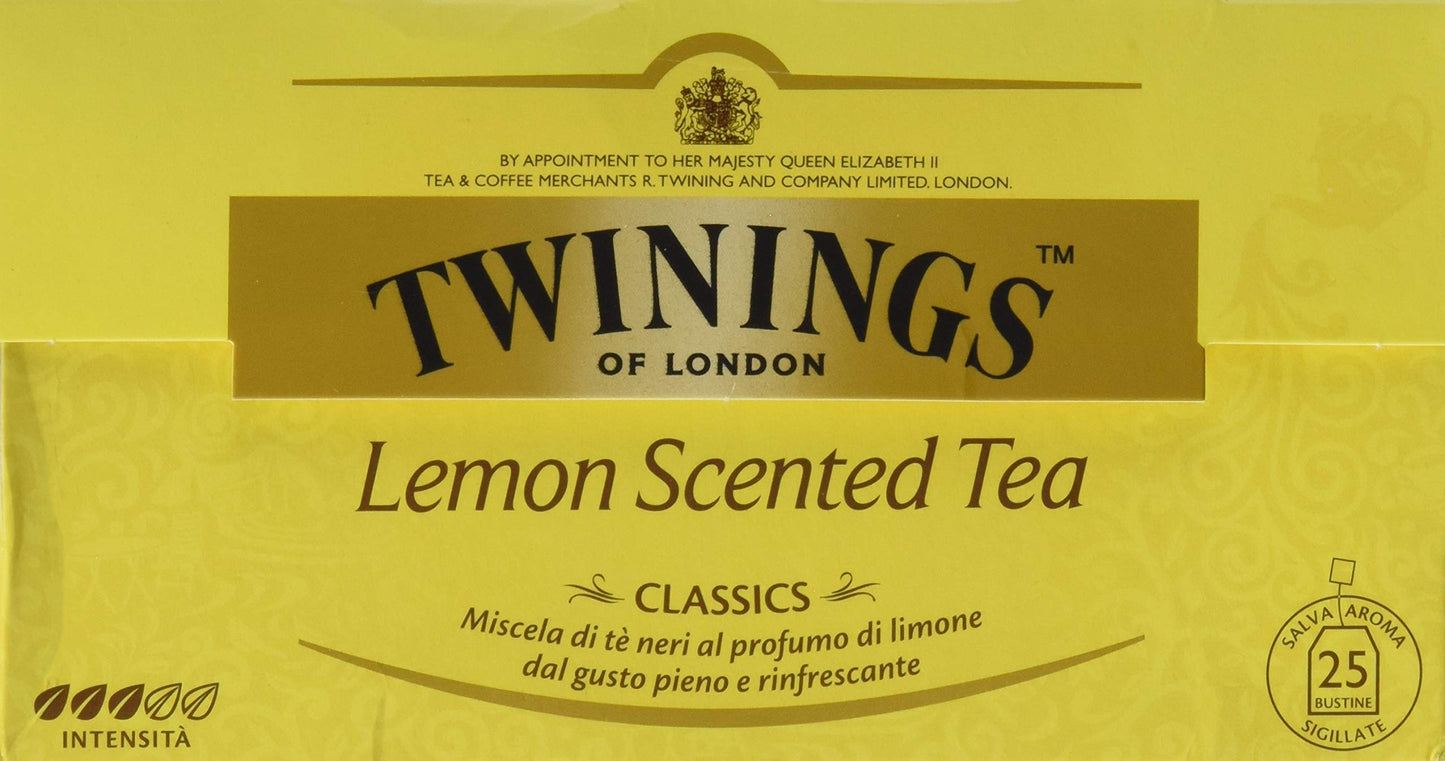 Twinings Lemon Tè Nero con Aroma Limone, 50g