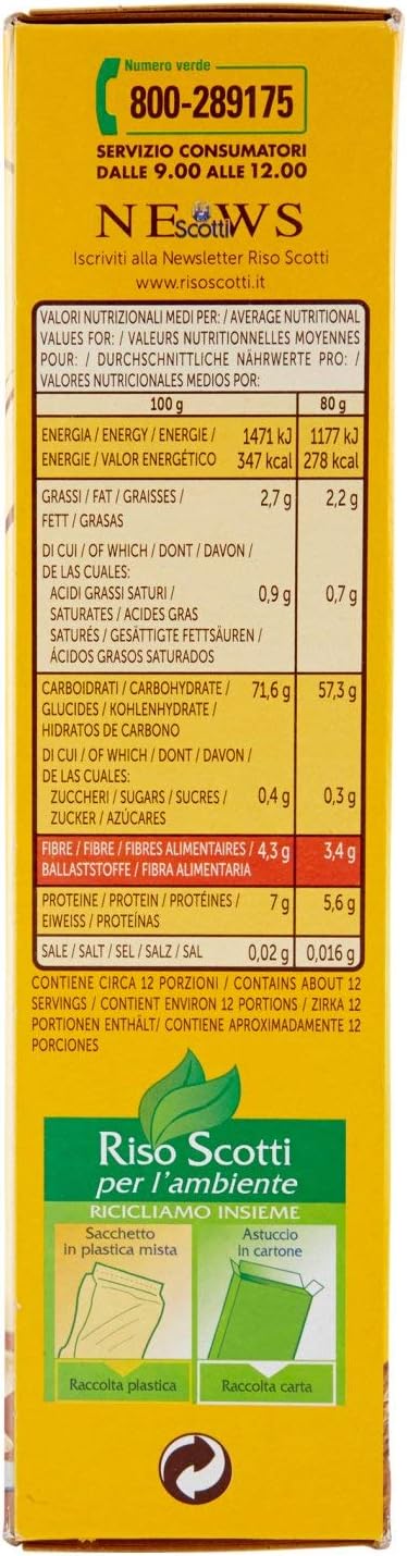Riso Scotti - Riso Integrale - 2 confezioni da 1 kg [2 kg]