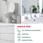 Wc Net - Bagno e Wc con Candeggina, Detergente Spray per Sanitari e Superfici, Azione Igienizzante e Sbiancante, 600 ml