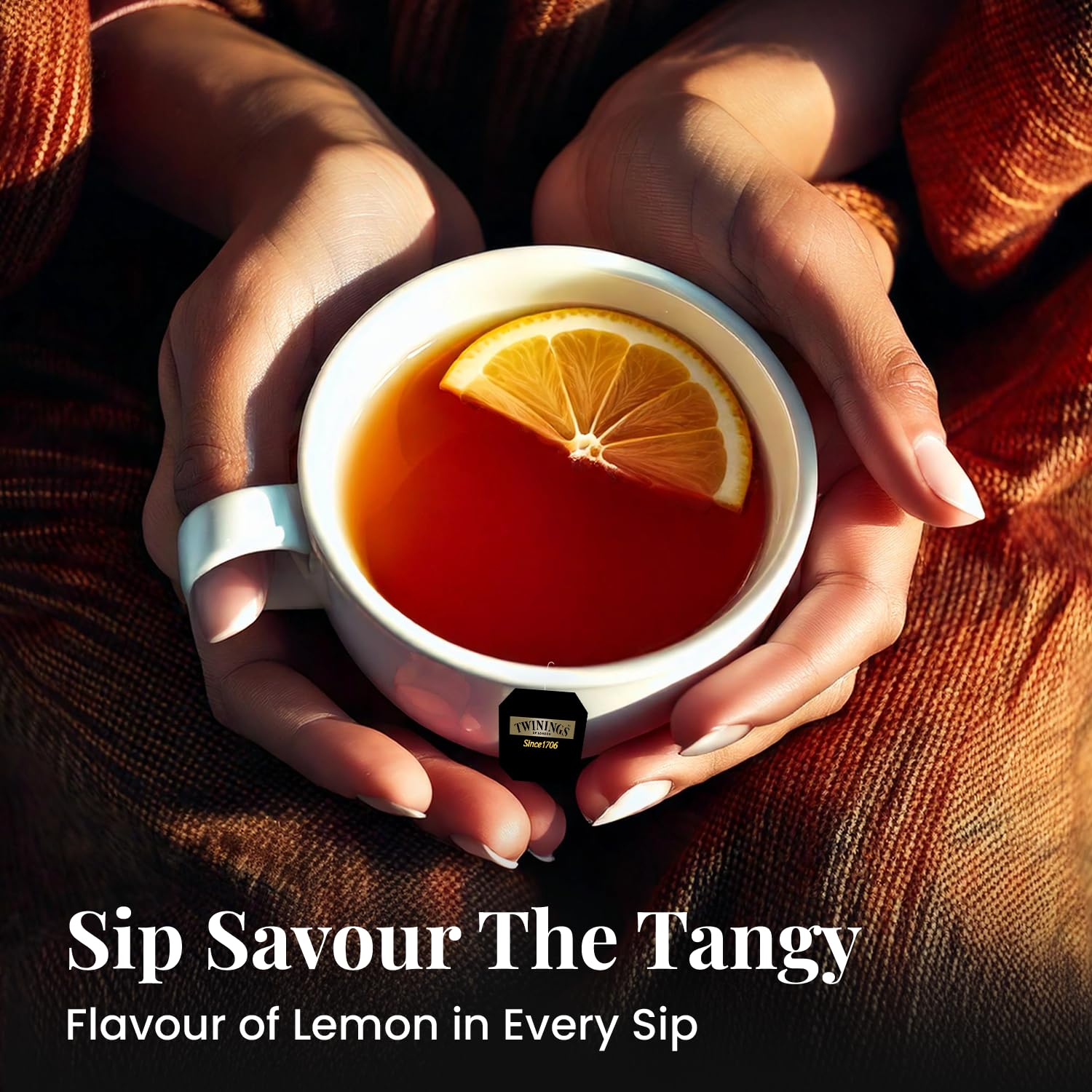 Twinings - Lemon, Tè nero con aroma limone - 50 g
