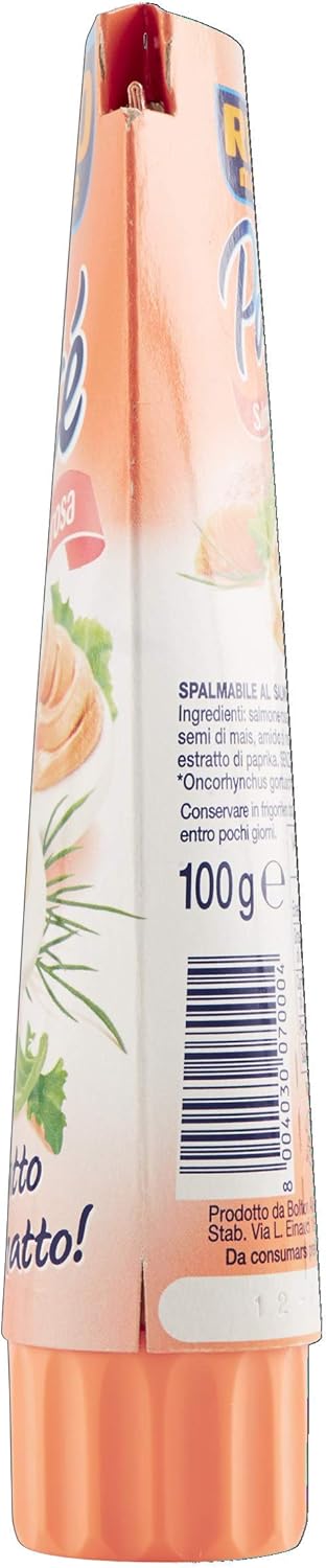 Rio Mare - Paté di Salmone Rosa, Cremoso e Spalmabile, 1 Tubetto da 100 g