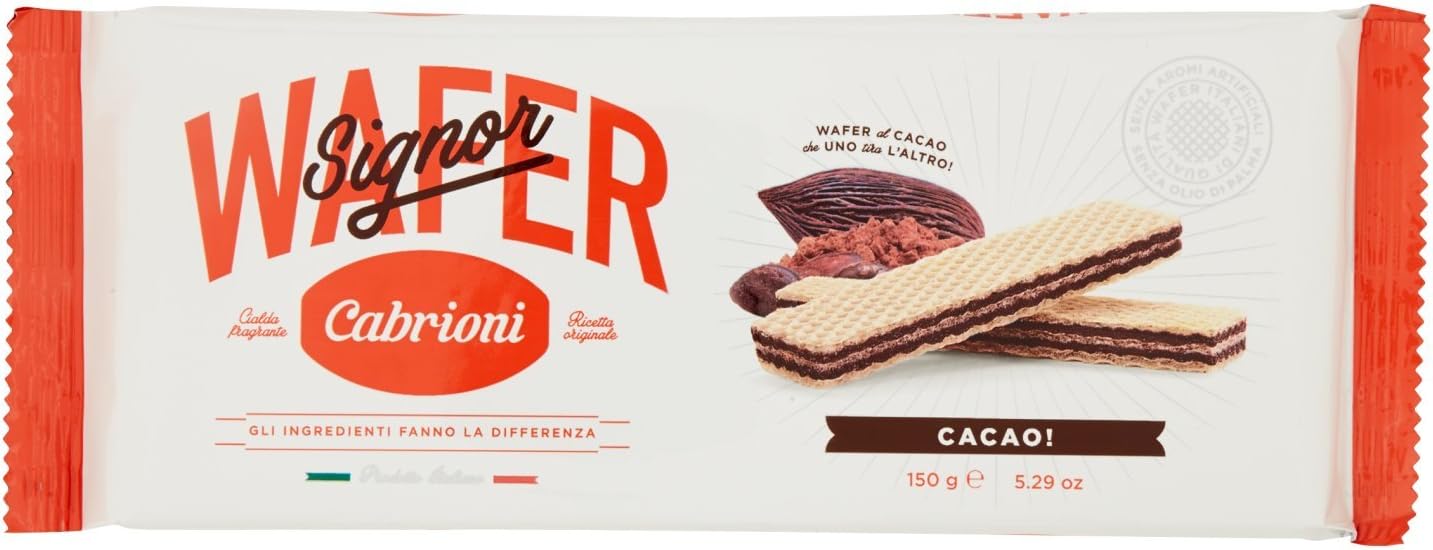 Cabrioni Wafer 150Gr Cacao - [confezione da 26]