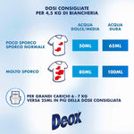 Deox - Detersivo Lavatrice Liquido Classico, 30 Lavaggi, Smacchia e Igienizza, con Formula Antiodore, 1500ml x 1 Confezione