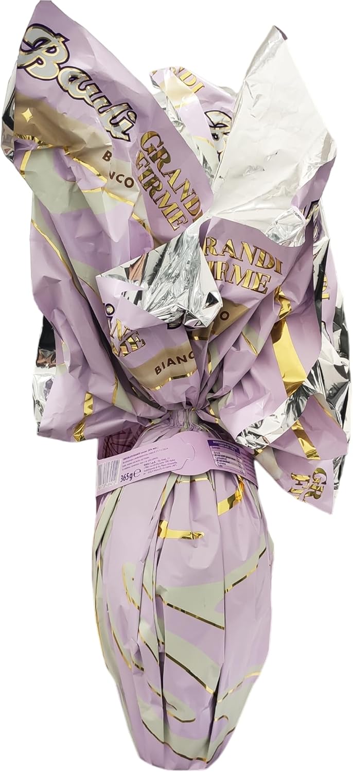Bauli Grandi Firme LEI Uovo al CIOCCOLATO BIANCO e Raffinata Sorpresa 365g con Portachiavi Raspada® (Edizione Pasqua 2024)