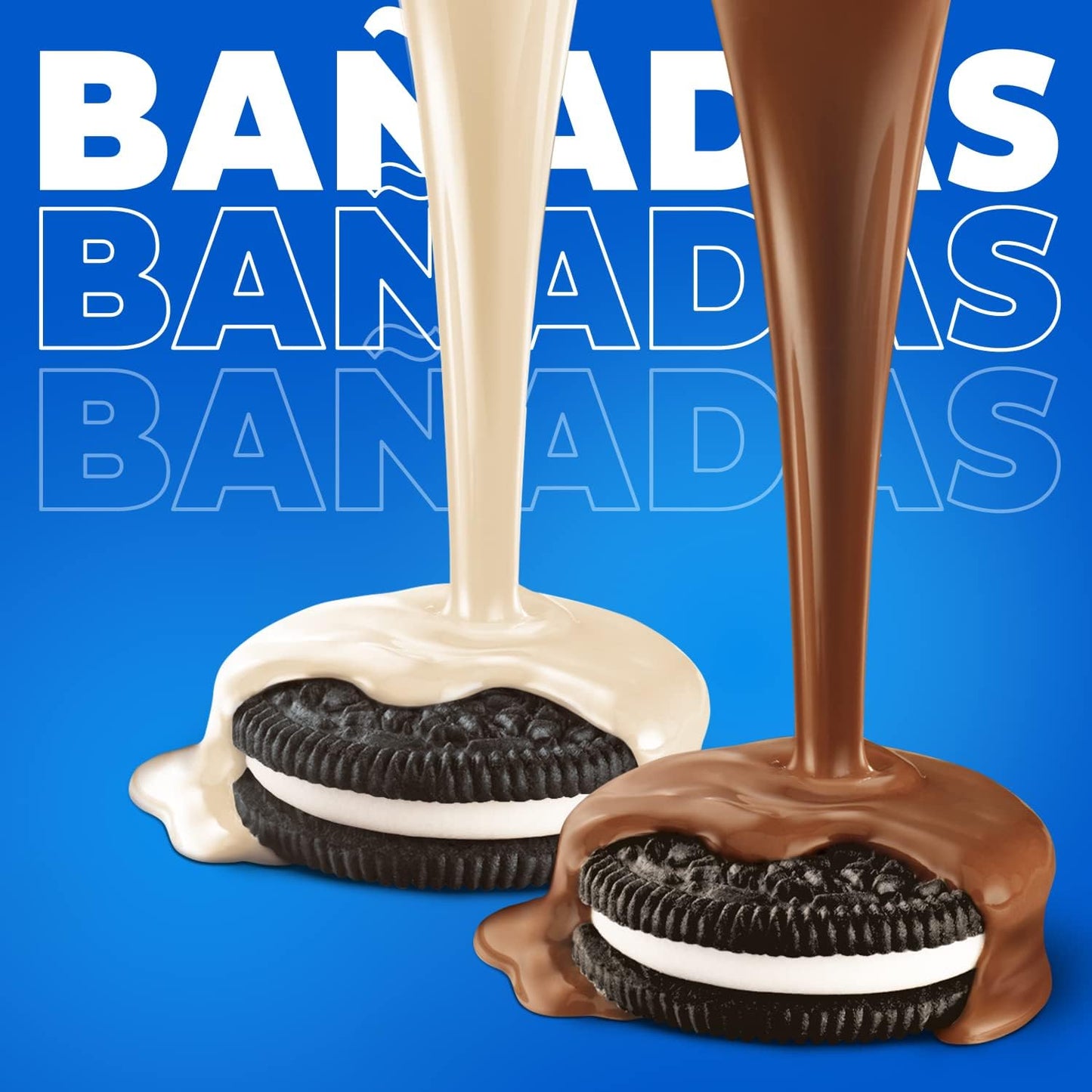 Oreo Banadas Choco, Biscotti con copertura al Gusto di Cioccolato al Latte, Il tuo Oreo avvolto da una golosa copertura di Cioccolato, 246g (6 monoporzioni da 41g)