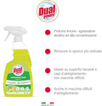 Dual Power, Sgrassatore Ultra Potente al Limone, Contro lo Sporco Ostinato, Rimuove Efficacemente Grasso, Olio e Residui Carbonizzati, non Lascia Aloni, Made in Italy, Confezione 750 ml