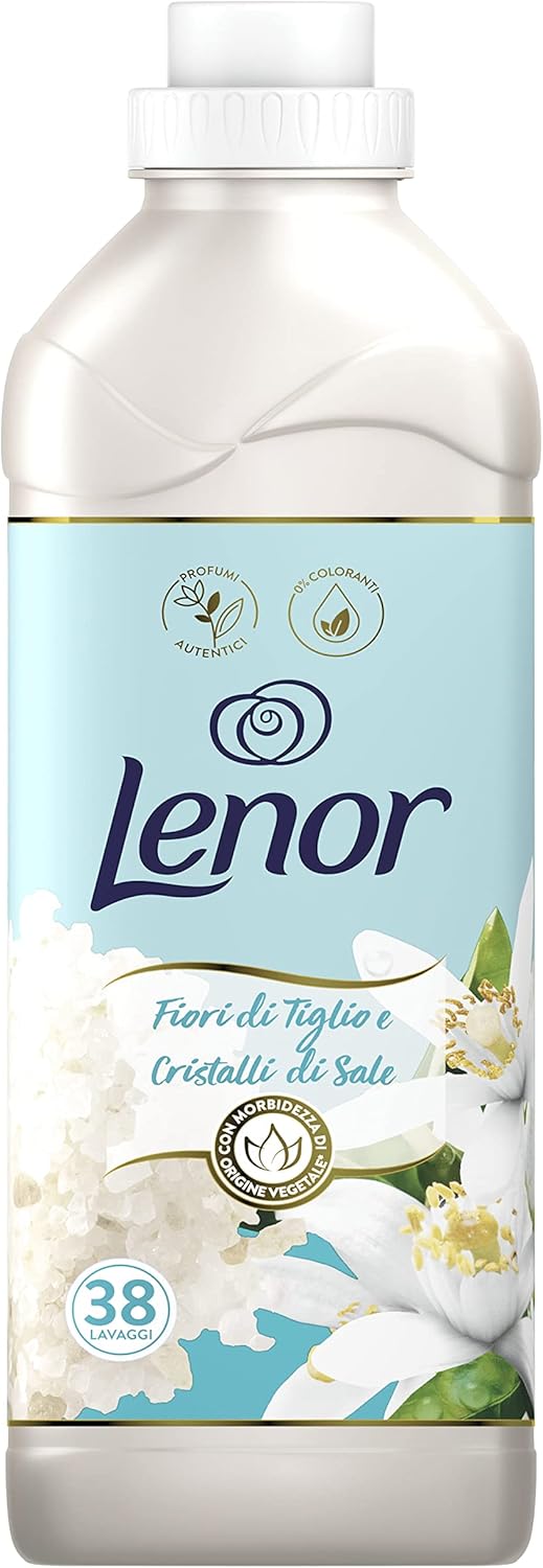 Lenor Fiore Di Tiglio E Cristalli Di Sale Ammorbidente 38 Lavaggi, 874ML