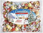 CIOCCOLATINI AL LATTE ASSORTITI SOGGETTI NATALIZI PUPAZZO NEVE NATALE BEFANA 1kg