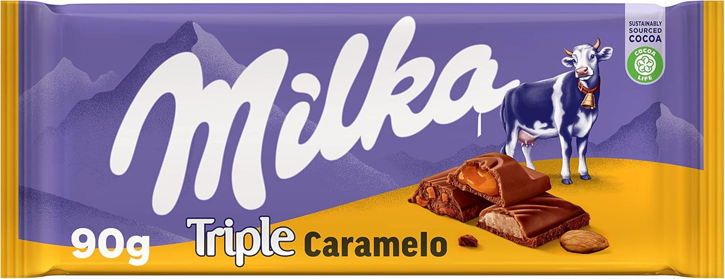 Chocolate Triple Caramelo Milka 90g