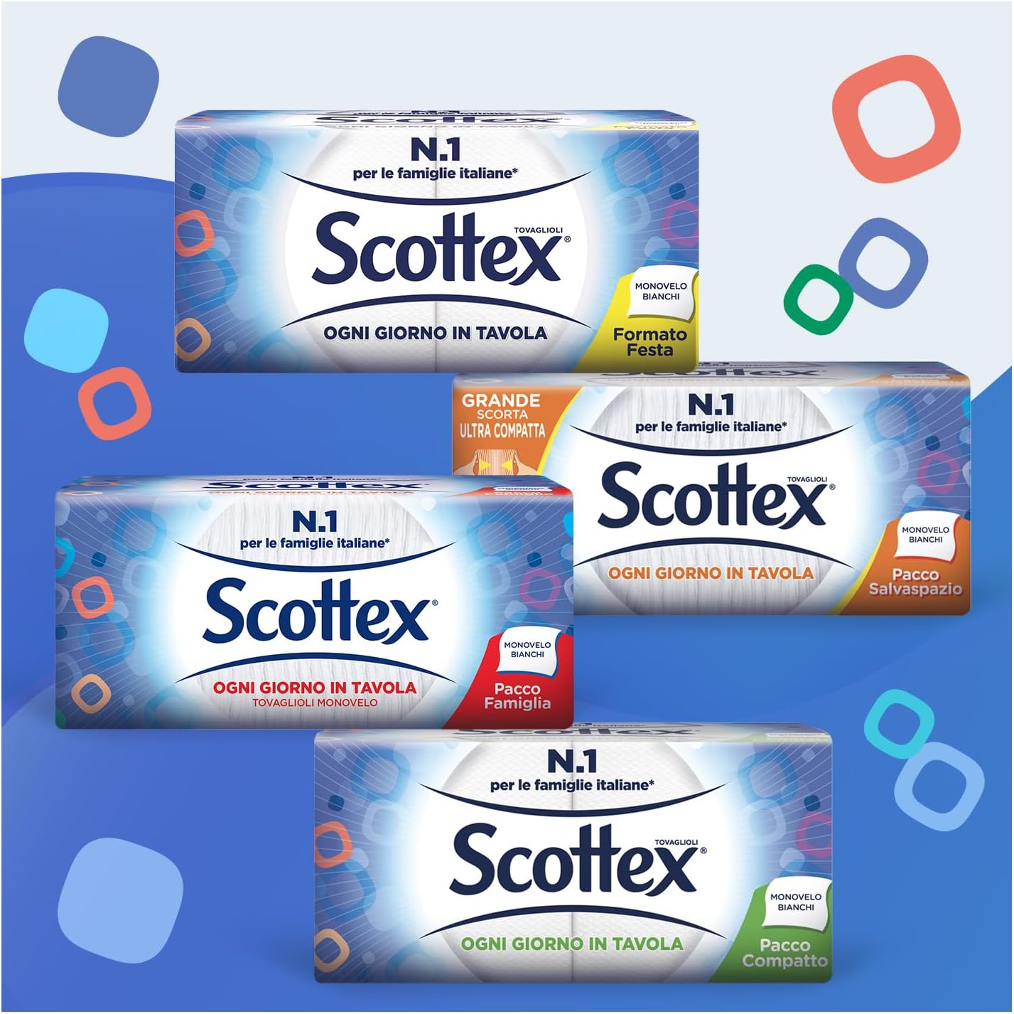 Scottex Tovaglioli Doppiovelo, 33 Pezzi