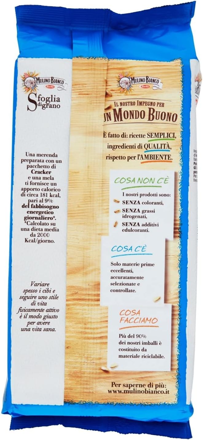 Mulino Bianco Barilla Cracker Cracker Non Salati Senza Salati 500 g Italia