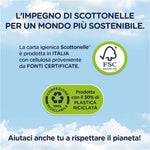 Scottonelle Carta Igienica, Morbida e Resistente, Con Estratti di Olio di Argan, Confezione Ecosostenibile in Carta, 4 Rotoli Maxi