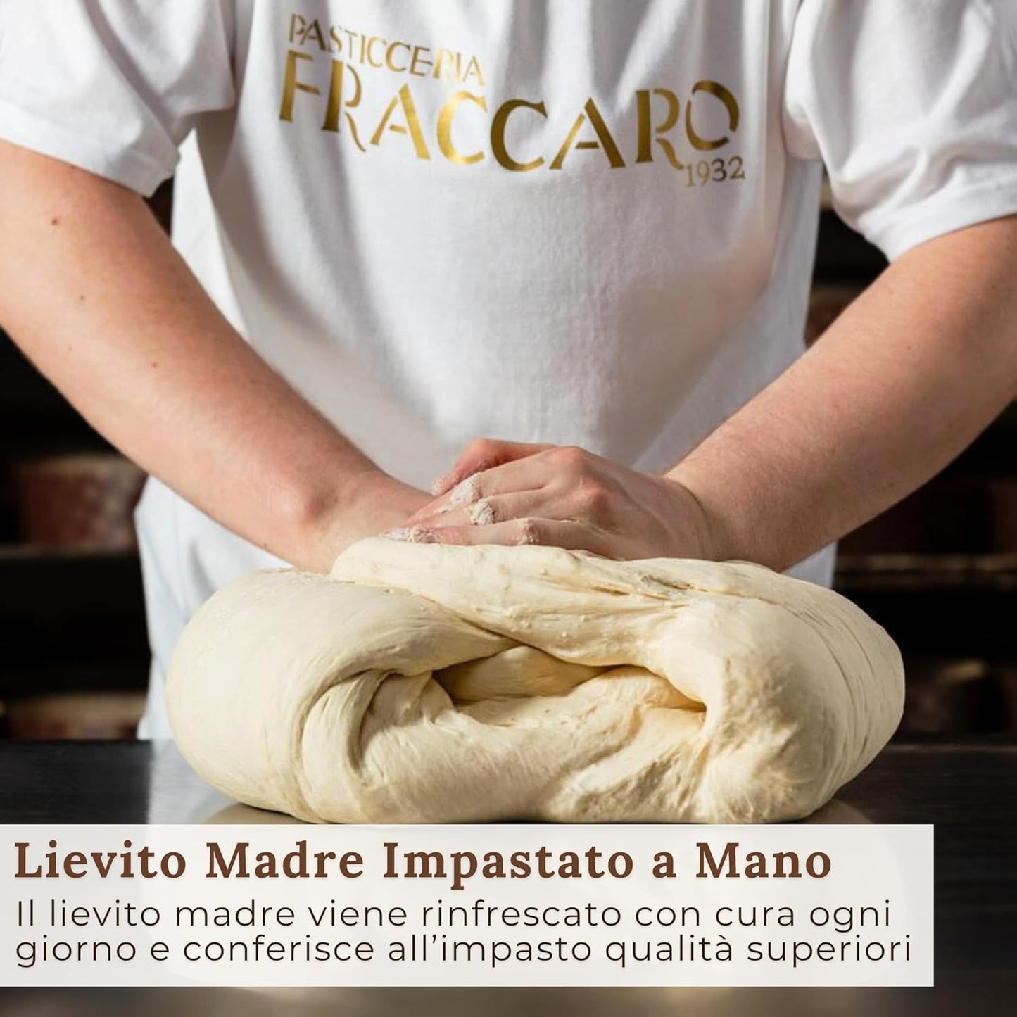 Colomba Artigianale alla Gianduia, 750 gr - Pasticceria Fraccaro 1932, Dolce Pasquale con Crema Gianduia e Glassa al Cioccolato, Senza Canditi, Lievitata Naturalmente, Linea Incarto Regalo