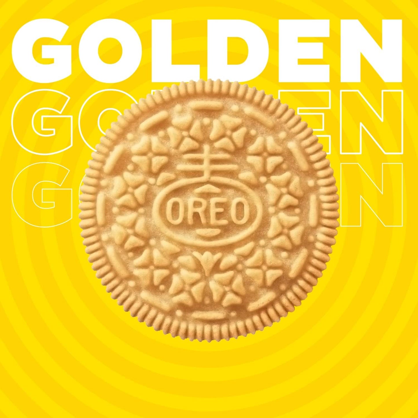 Oreo Golden, Biscotti con Ripieno di Crema alla Vaniglia, Il tuo Oreo in Versione Bianca, 154g (1 confezione da 154g)