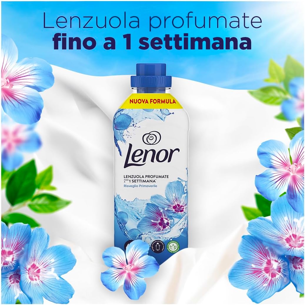 Lenor Ammorbidente Lavatrice Concentrato, 54 Lavaggi, Atmosfere D'Italia Portofino, Freschezza Di Lunga Durata E Morbidezza Di Origine Vegetale, Lenzuola Profumate Fino A 1 Settimana - Foto 10