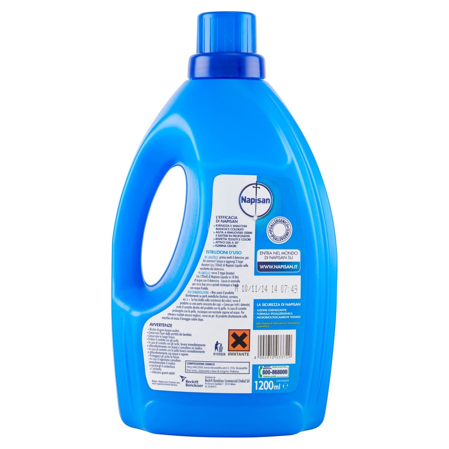 Napisan Additivo Igienizzante Liquido per Bucato, 1.2 litri