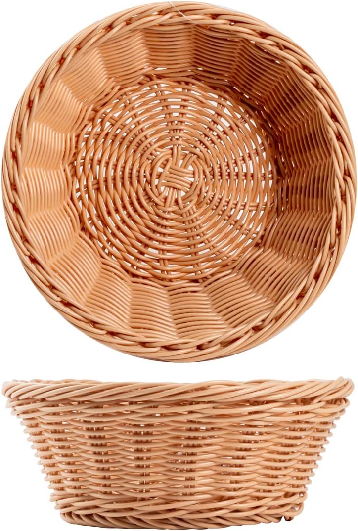 Royal Norfolk Cestino in Plastica Tondo, Marrone, 21xH8cm