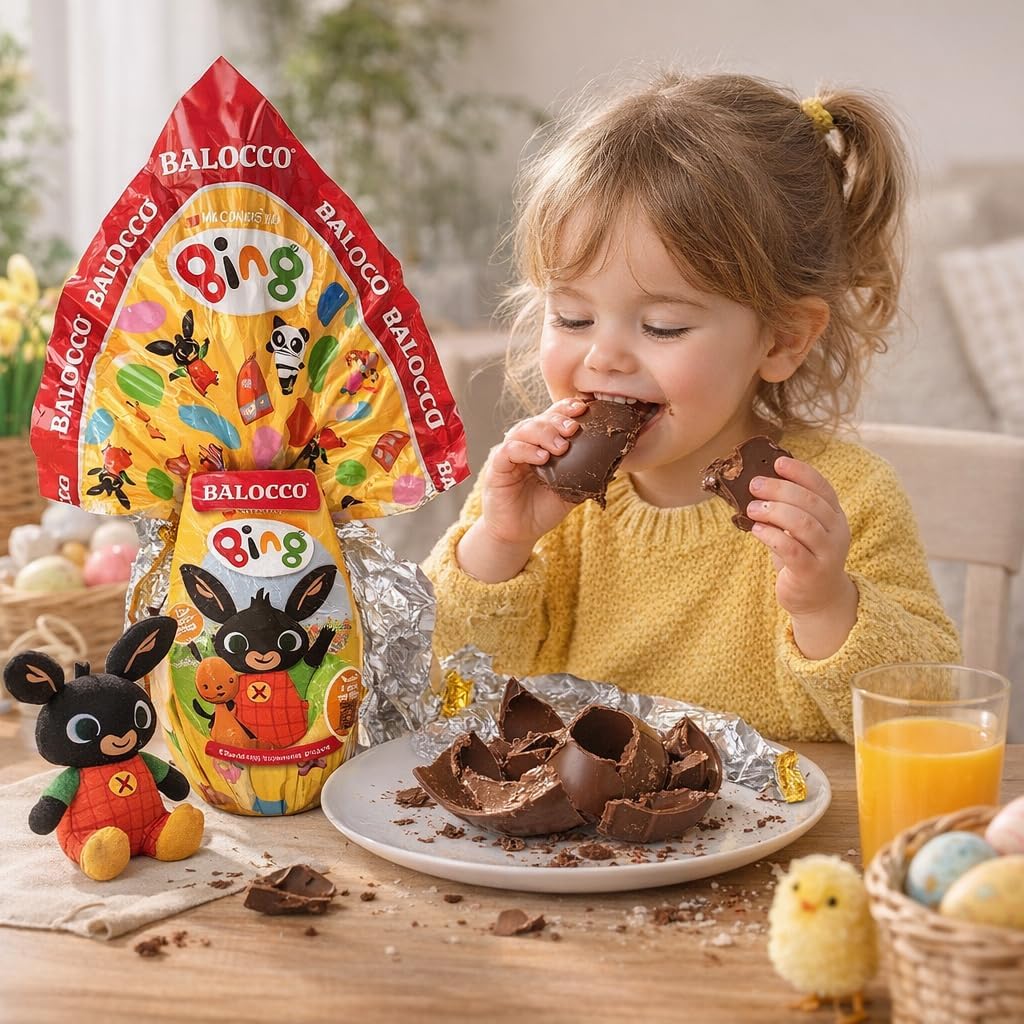 Balocco Uovo di Pasqua Bing 150g Cioccolato al Latte con Sorpresa Ufficiale Edizione 2026 Idea Regalo per Bambini Confezione Colorata