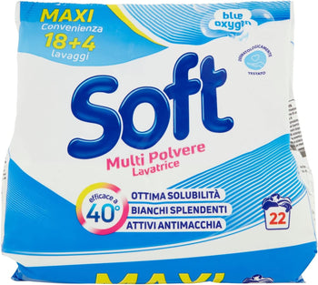 Soft Detersivo Lavatrice Freschezza Classica, 18 + 2 lavaggi, 1320g