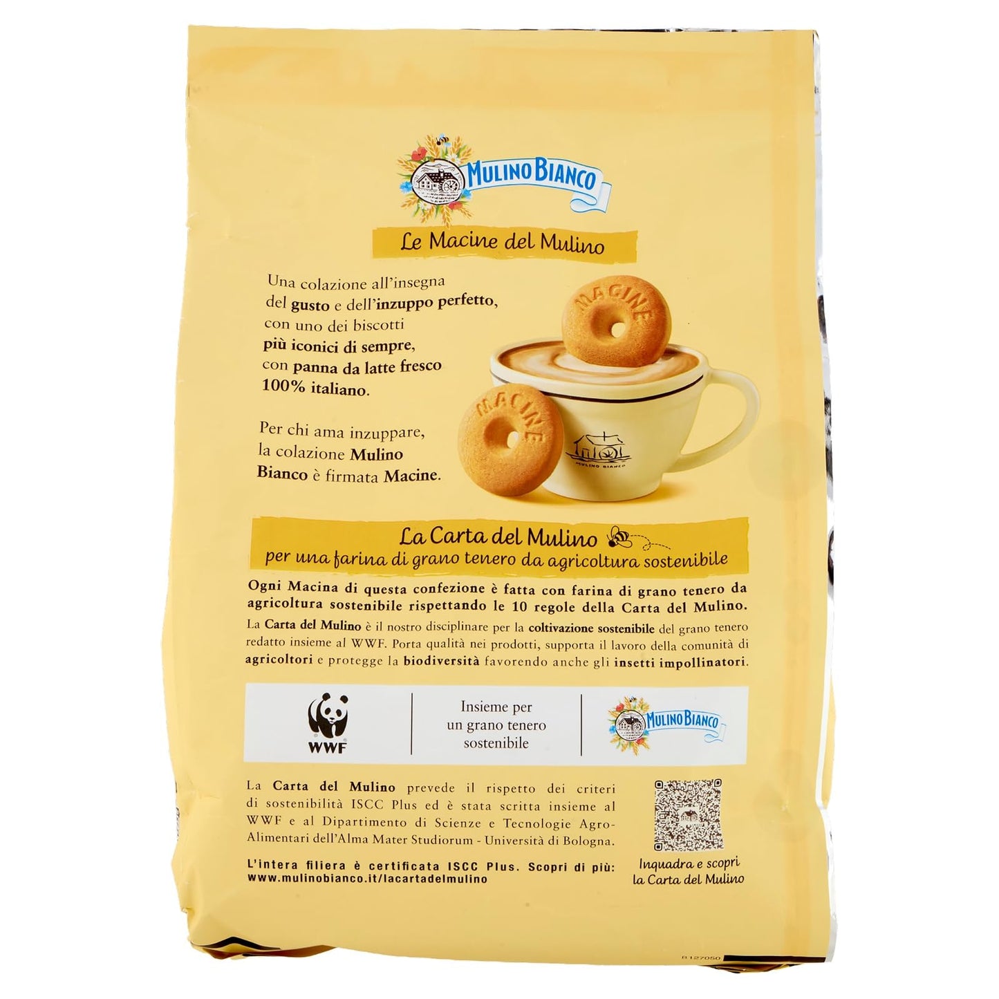 Mulino Bianco Biscotti Frollini Macine con Panna Fresca, 800g