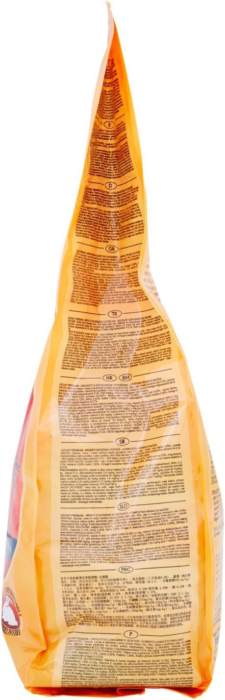 Monge Le Chat Alimento Completo per Gatti, Manzo e Vedure, 1.5kg