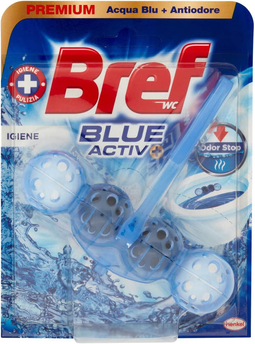 Bref Bref Wc Power Activ Blue Detergente Profumatore In Pastiglie Igienizzante Bagno, Pulito, Fresco, Formato Singolo - 500 g