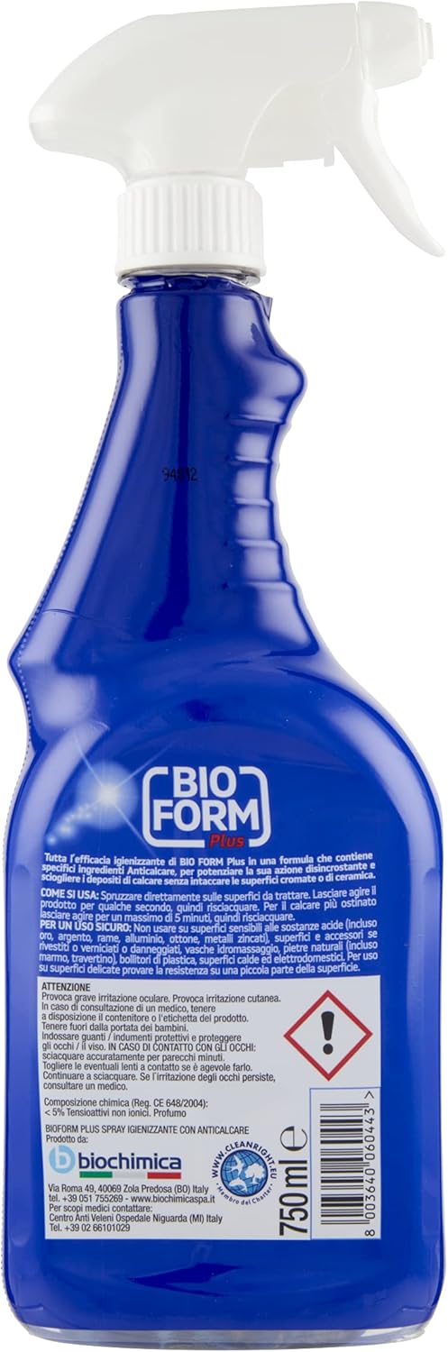 Bioform Plus Igienizzante con Anticalcare 750ml