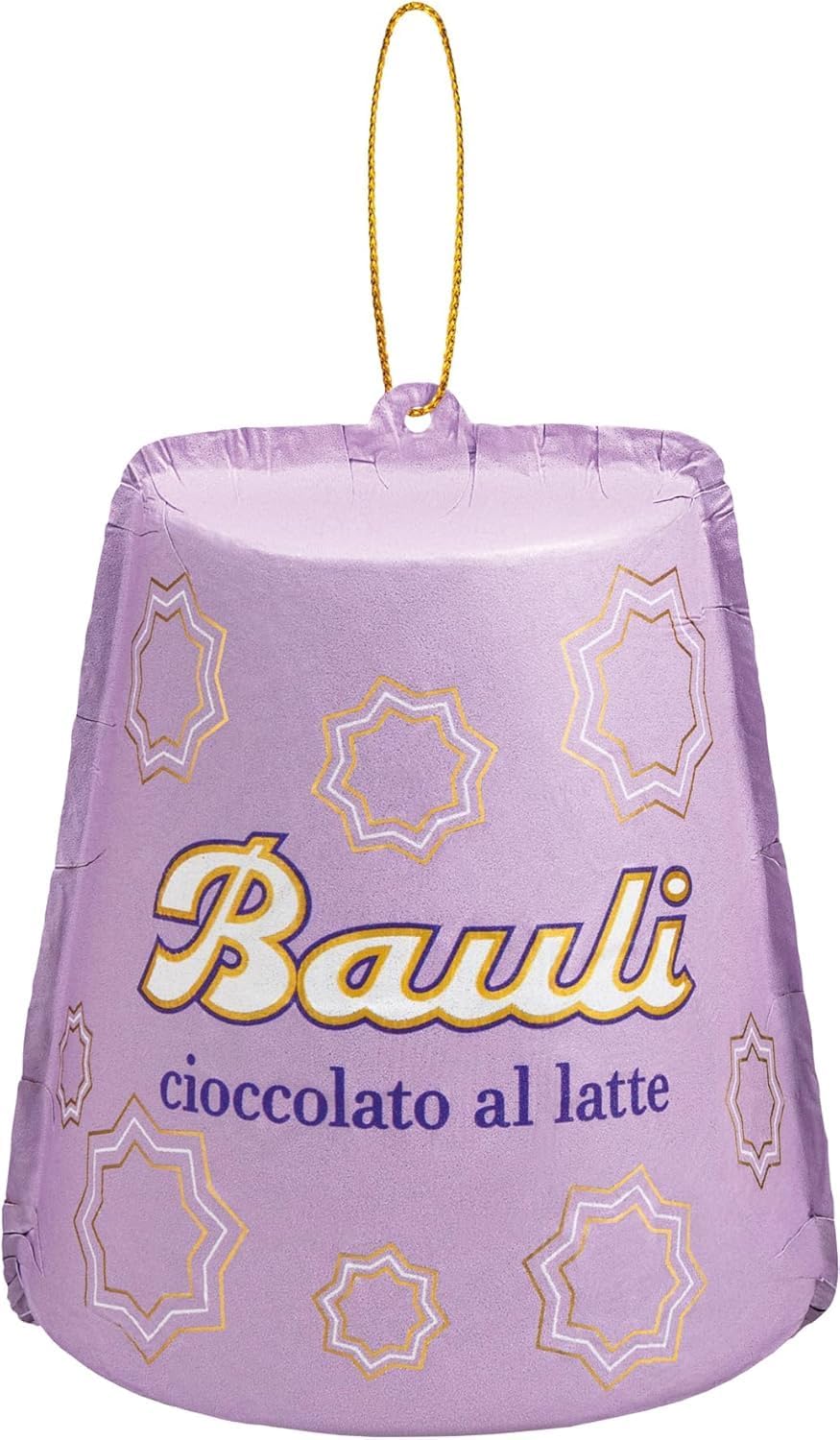 3X Icona del Natale con Forma di Mini Pandoro al Cioccolato al Latte con Laccio, confezione per bauli 60g