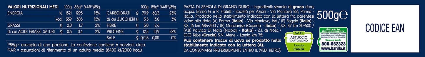 Barilla - Bucatini n.9 - 24 confezioni da 500 g [12kg]