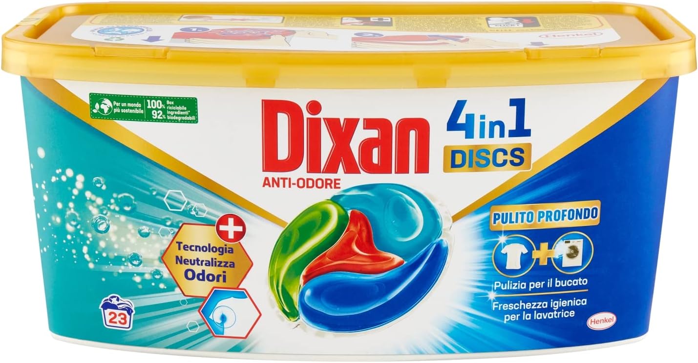 Dixan Capsule e Pasticche Detergenti per il Bucato, 575g