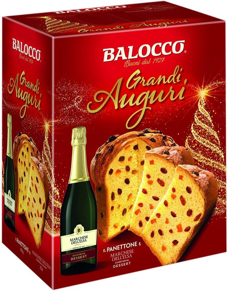 Confezione Panettone e Bottiglia BALOCCO Regali Idea - cesti natalizi alimentari