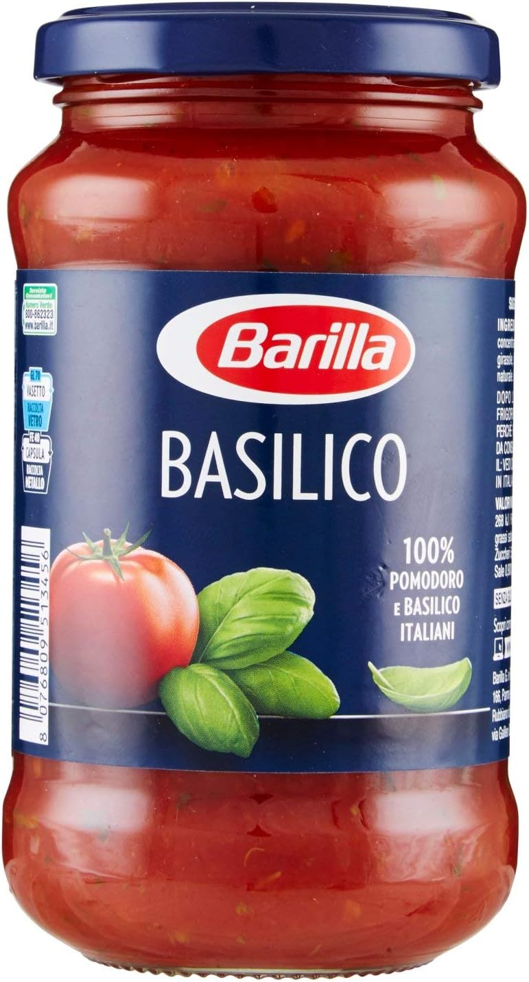 Barilla Sugo al Pomodoro e Basilico Salsa Pronta, Senza Glutine - 400 gr