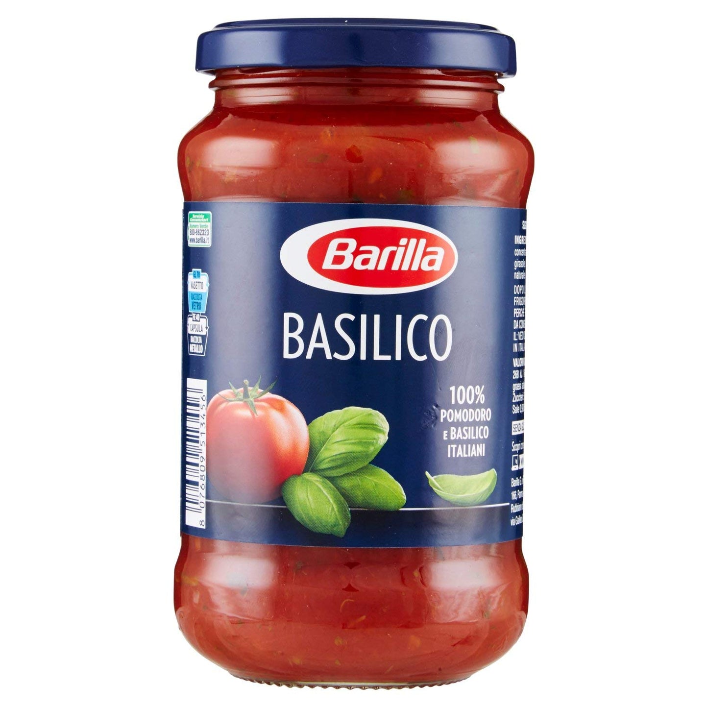 Barilla Sugo al Pomodoro e Basilico Salsa Pronta, senza Glutine, 400g (Confezione da 2)