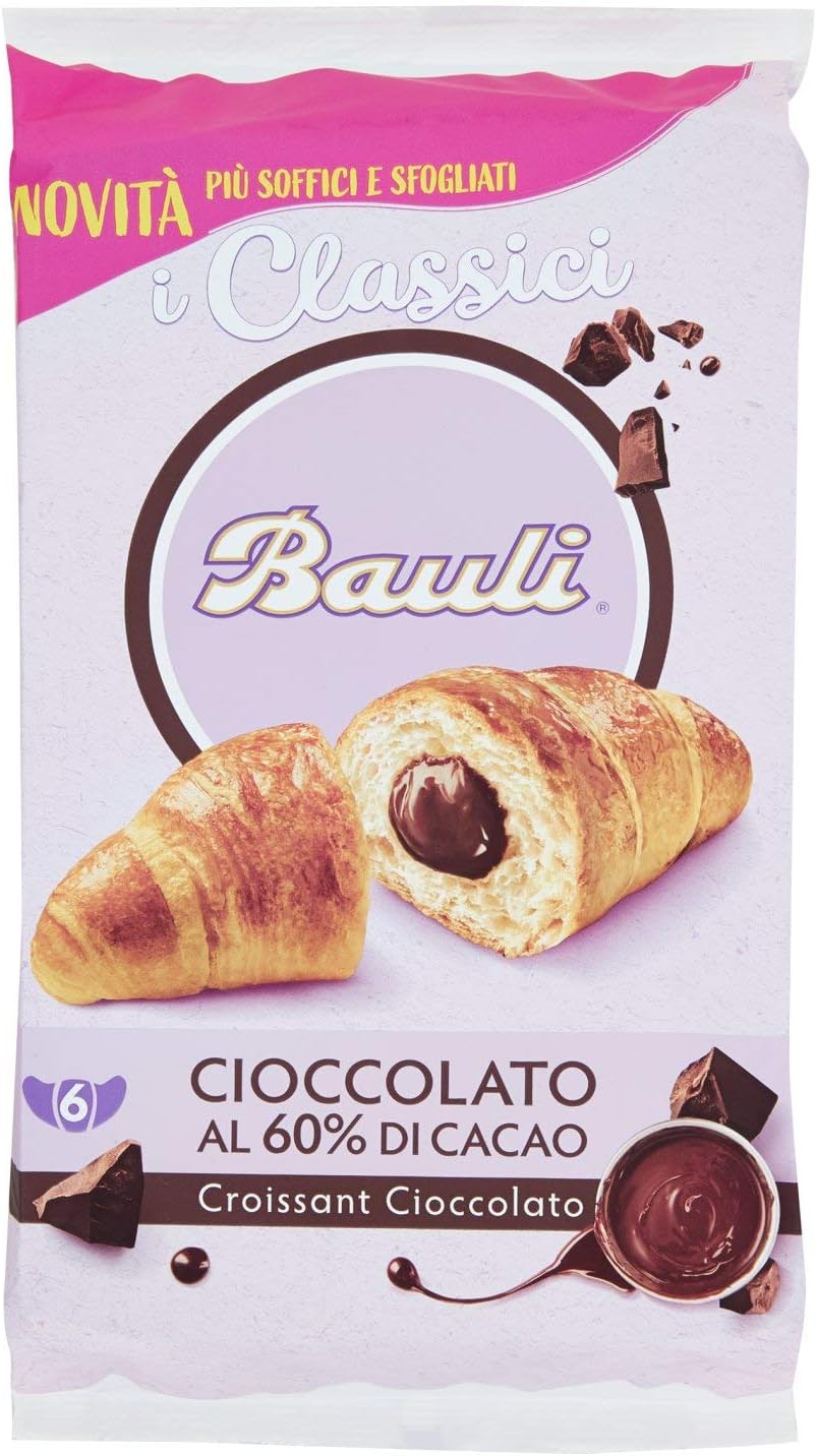 Bauli - Croissant Cioccolato - 6 Pezzi - 300 gr