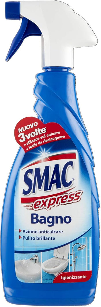 Smac Express - Bagno Igienizzante, Detergente Spray Multisuperficie con Azione Anticalcare, 650 ml