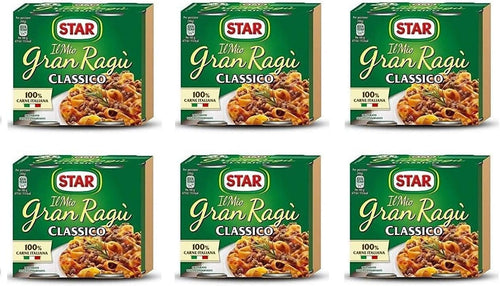 6X Il Mio Gran Ragù Star Classico Salsa di Pomodoro per Pasta (2 x 180g) Leggi da mangiare