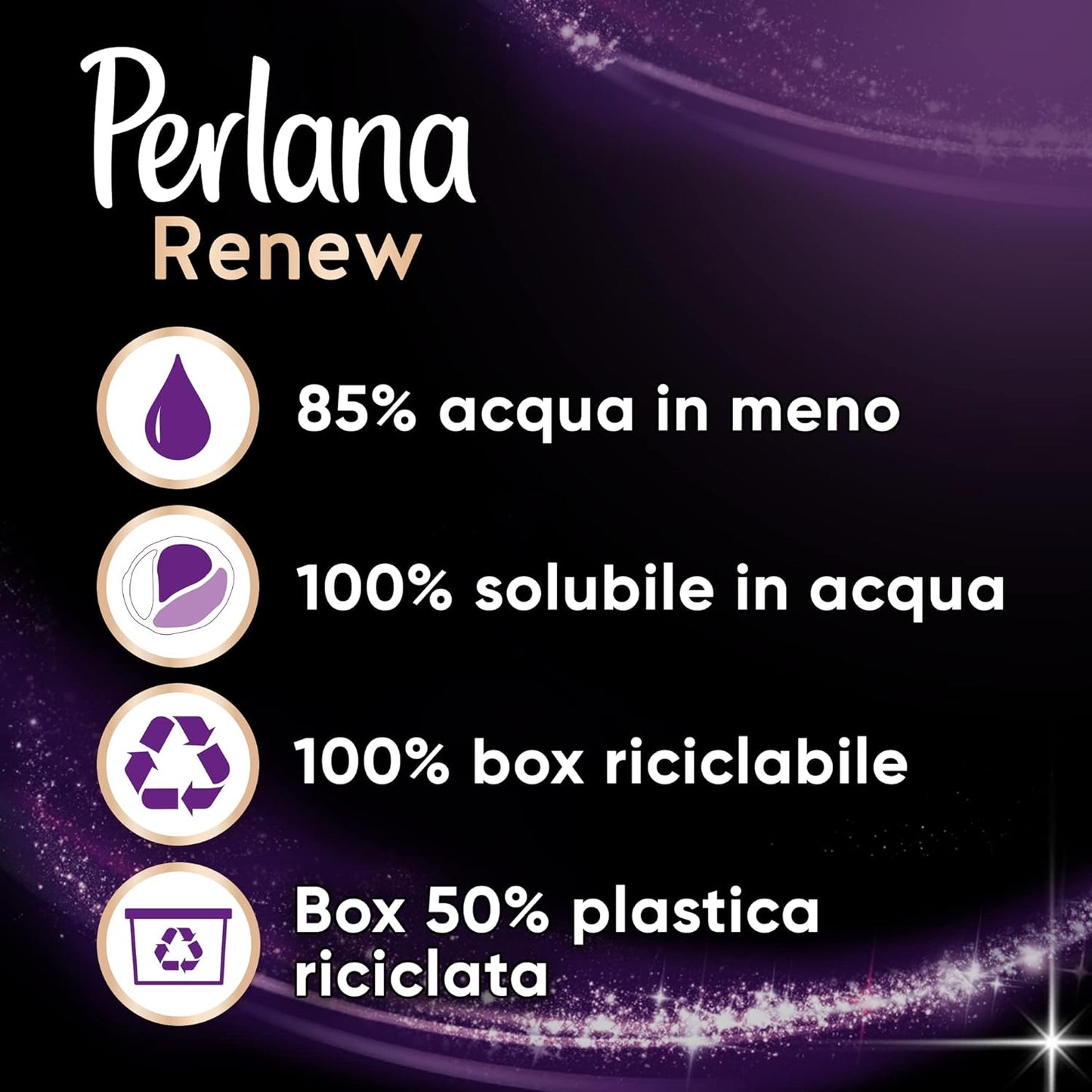 Perlana Renew Caps Neri, detersivo lavatrice capsule, nuova formula 3in1, ideale per tutti i capi scuri, confezione singola da 18 lavaggi