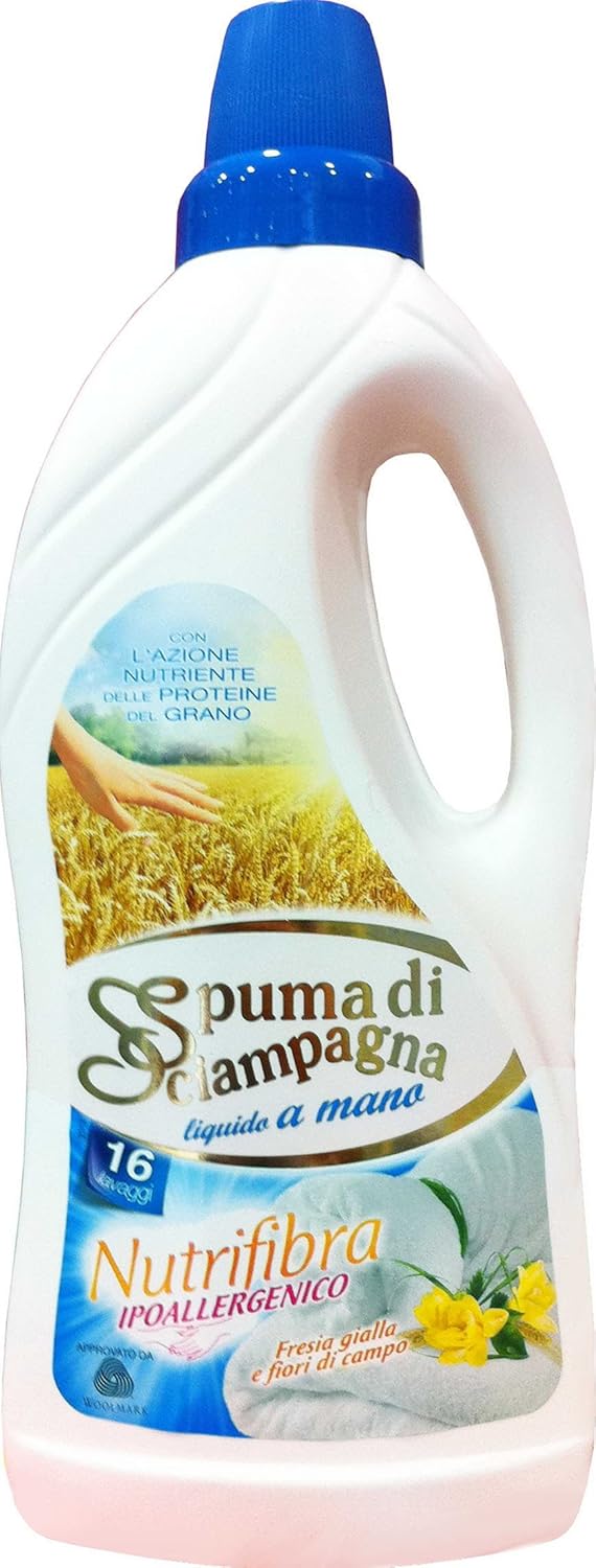 12 x SPUMA DI SCIAMPAGNA Buc.A Mano Liq.Nutrifibra 16 Lav.1000 Ml