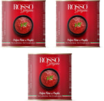 Rosso Gargano Polpa Fine Di Puglia Da Pomodori Pugliesi 3 Barattoli 4050 Gr