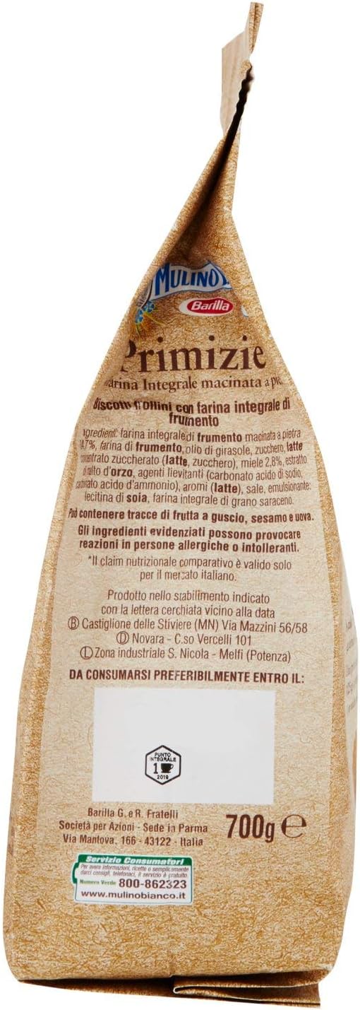 Mulino Bianco - Biscotti Primizie - 4 confezioni da 700 g [2800 g]