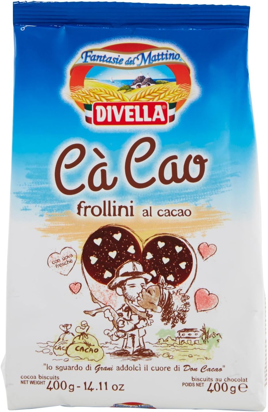 Divella Cà Cao Frollini al Cacao, 400g