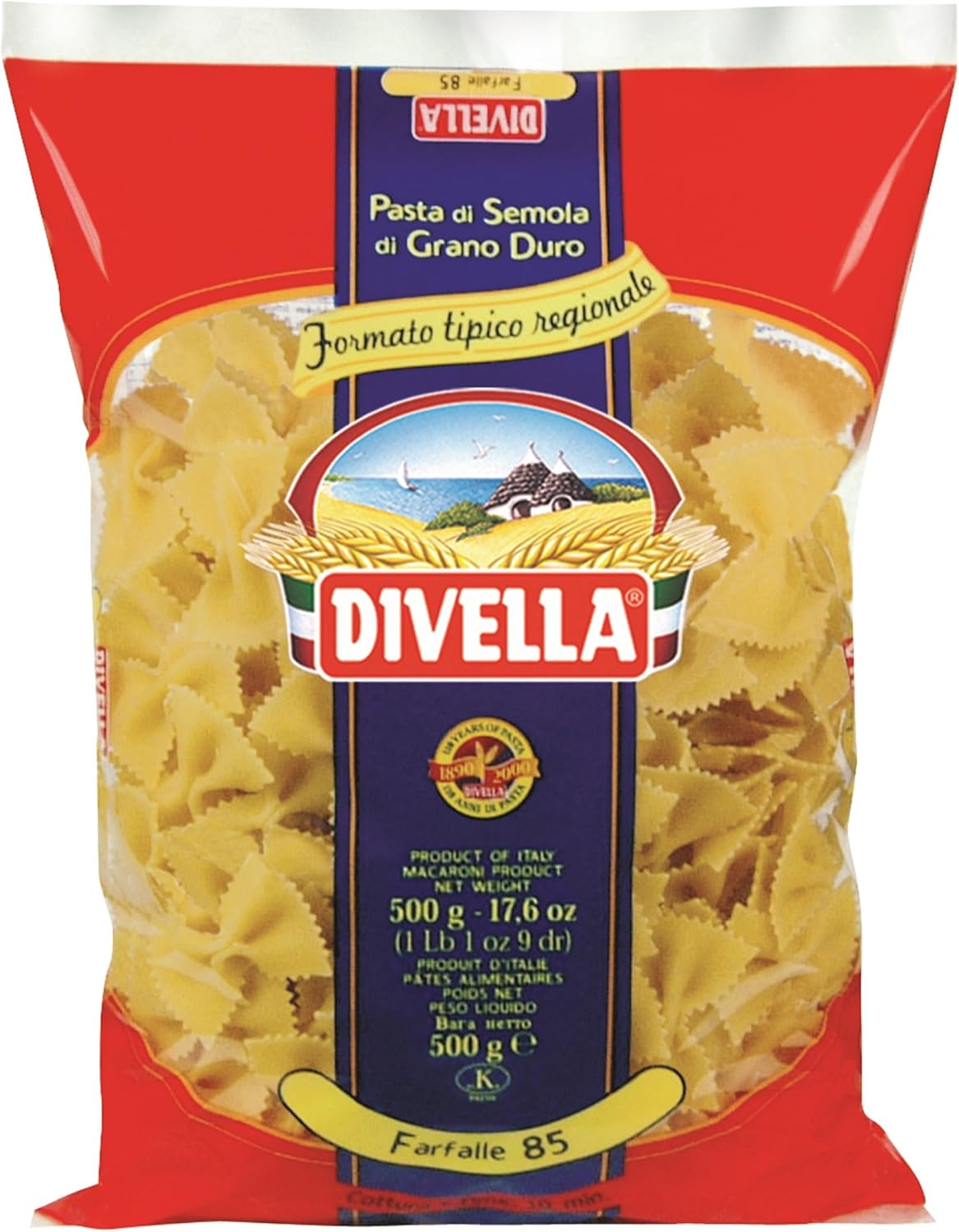 DIVELLA FARFALLE 85 COTTURA 12 MINUTI 500 GRAMMI (082669)