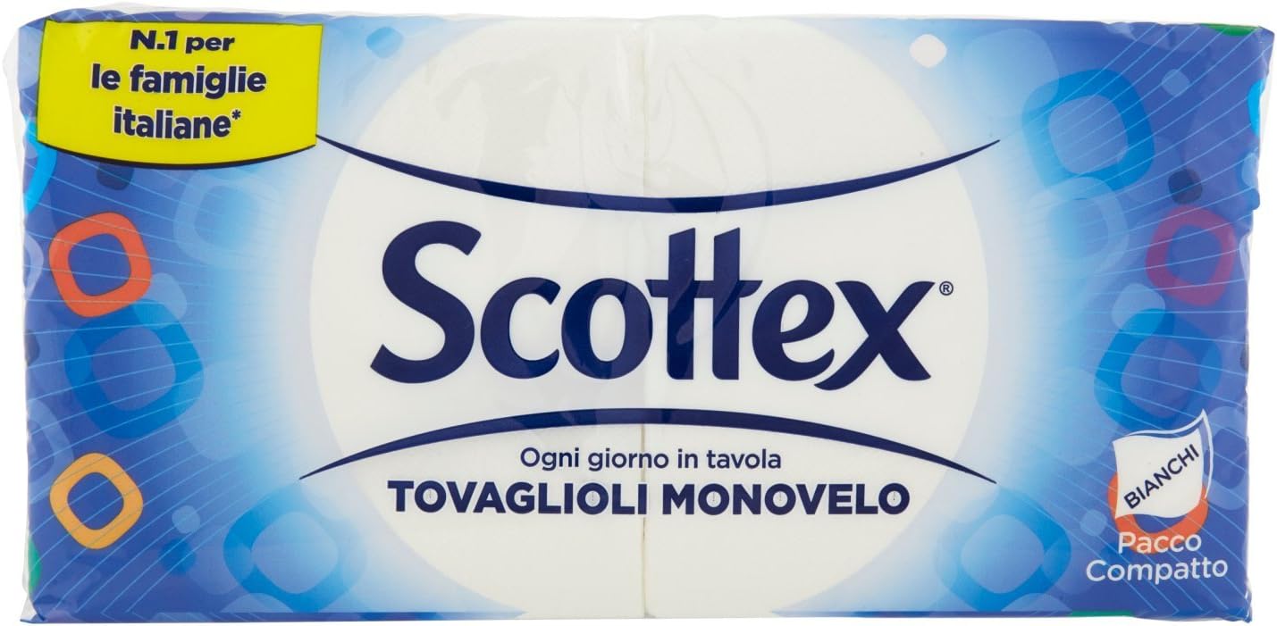 Scottex Tovaglioli Monovelo, 6 Pacchi da 150 Tovaglioli