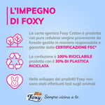 Foxy Cotton Carta Igienica 5 Veli, Bianco, 4 Rotoli