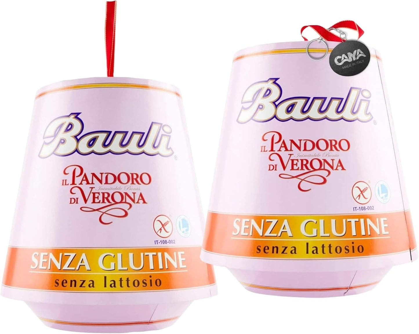 2X Bauli il Pandoro di Verona Classico Senza Glutine e Senza Lattosio (Lactose & Gluten Free) 500g [2 Pandori]