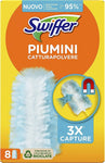 Procter & Gamble Swiffer Piumini Catturapolvere, 8 Piumini Duster, Cattura e Intrappola Polvere e Sporco, Raggiunge I Punti Più Difficili Della Casa, Ottimo Per I Peli Di Animali