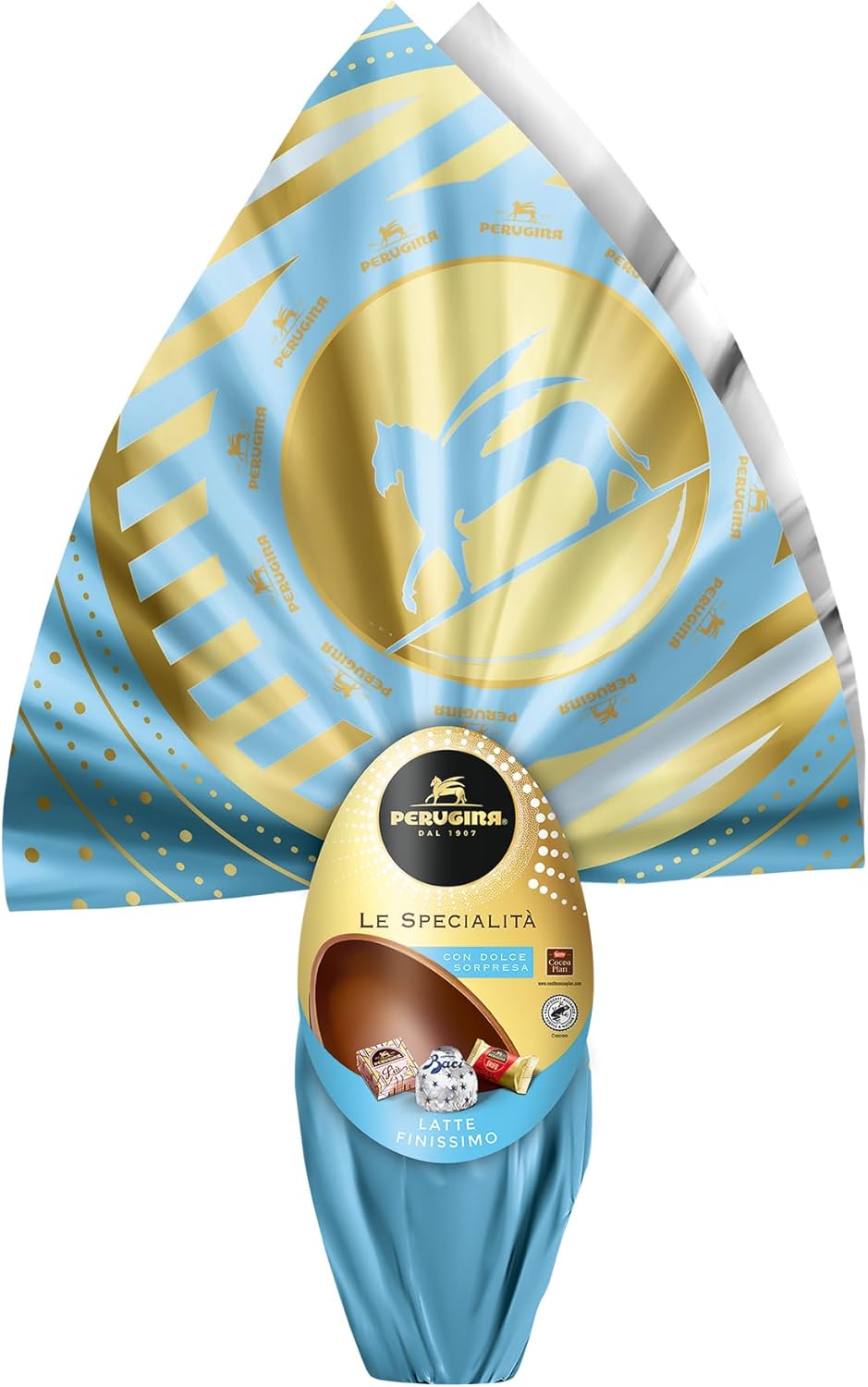 PERUGINA Uovo di Pasqua 2026 Cioccolato al Latte con 3 Cioccolatini 245g