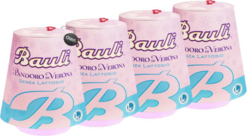 4X Bauli Pandoro di Verona Classico Senza Lattosio Lactose Free (2023) 700g [4 Pandori]
