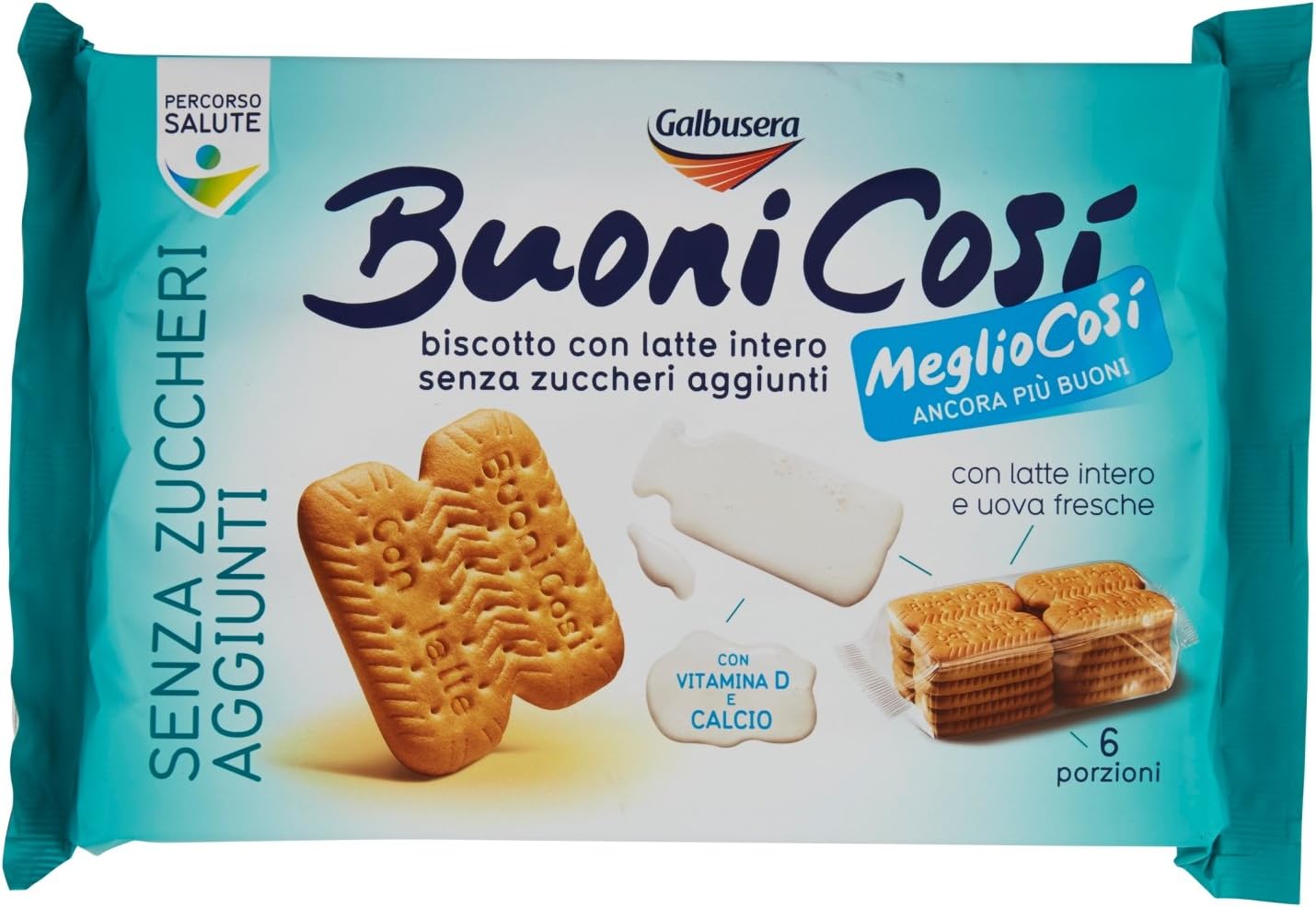 Galbusera Buonicosì Biscotti senza Zuccheri Aggiunti Megliocosì, 300g