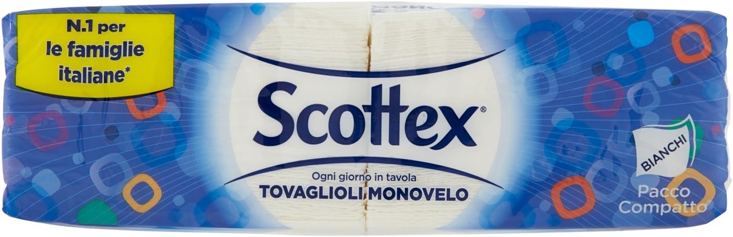 Scottex Tovaglioli Monovelo Pacco Compatto, 1 Confezione da 150 Tovaglioli